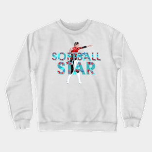 Softball Star Crewneck Sweatshirt